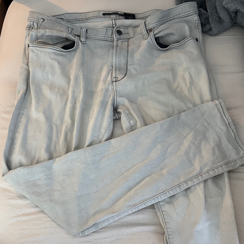 John Varvatos Light Gray Men's Skinny Jeans
